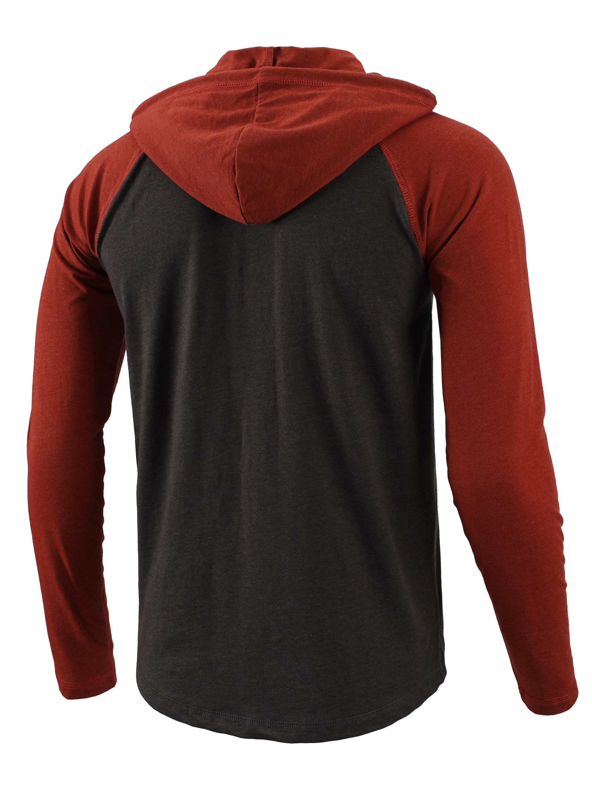 Men’s Stylish Loose Color Blocking Lightweight Hoodie With Pockets, Active Breathable Long Sleeve Button Up Hooded Sweatshirt For Spring Fall