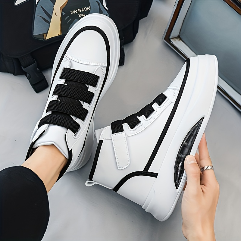 Men’s fashionable shoes, high-top casual sneakers, comfortable street shoes for men