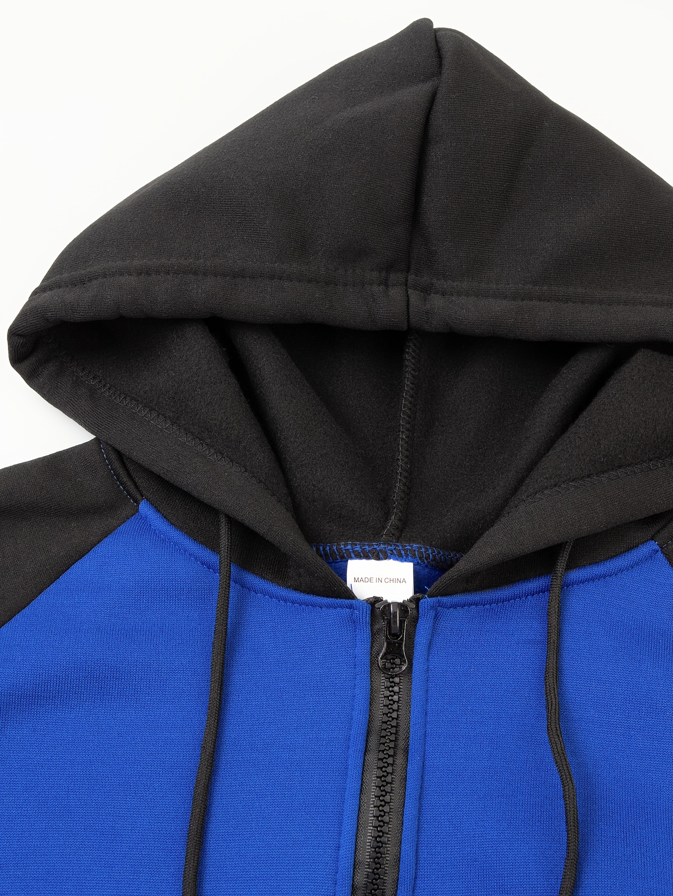 spring and autumn mens color block drawstring hooded long sleeve zip up jacket with pockets workout training details 17