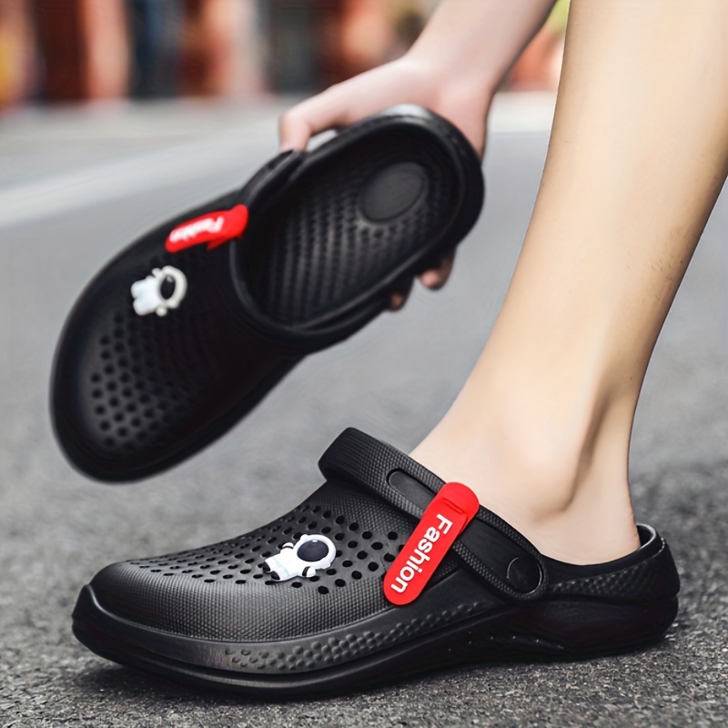 womens hollow out flat clogs fashion closed toe adjustable strap non slip sandals outdoor beach slippers details 6