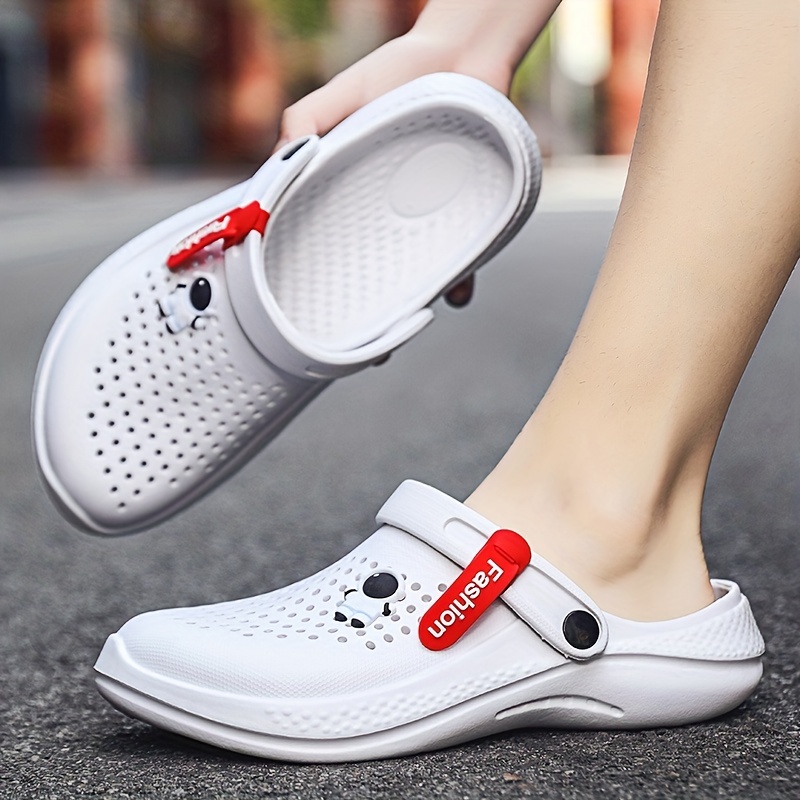 womens hollow out flat clogs fashion closed toe adjustable strap non slip sandals outdoor beach slippers details 7
