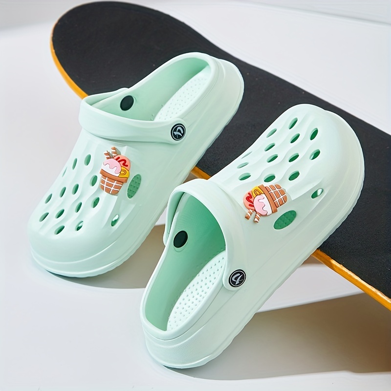 womens cute platform clogs breathable solid color eva garden slide shoes indoor outdoor beach sandals details 5