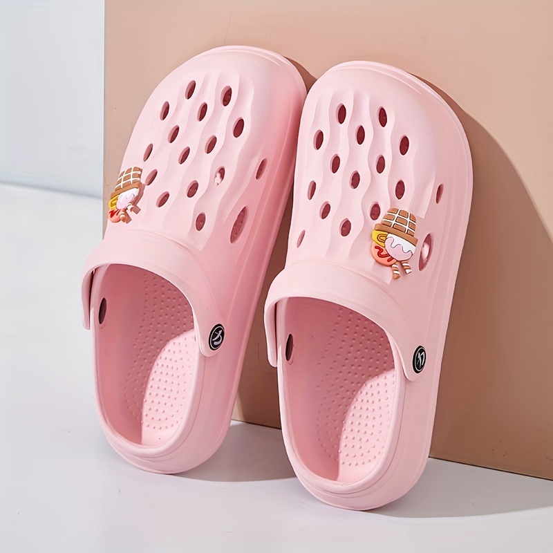 womens cute platform clogs breathable solid color eva garden slide shoes indoor outdoor beach sandals details 6