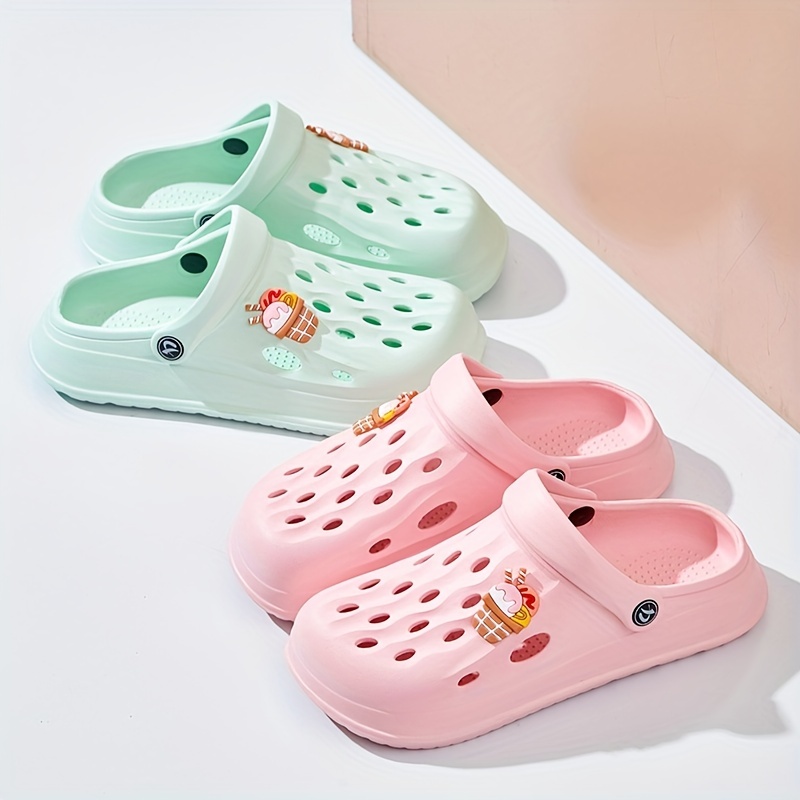 womens cute platform clogs breathable solid color eva garden slide shoes indoor outdoor beach sandals details 7