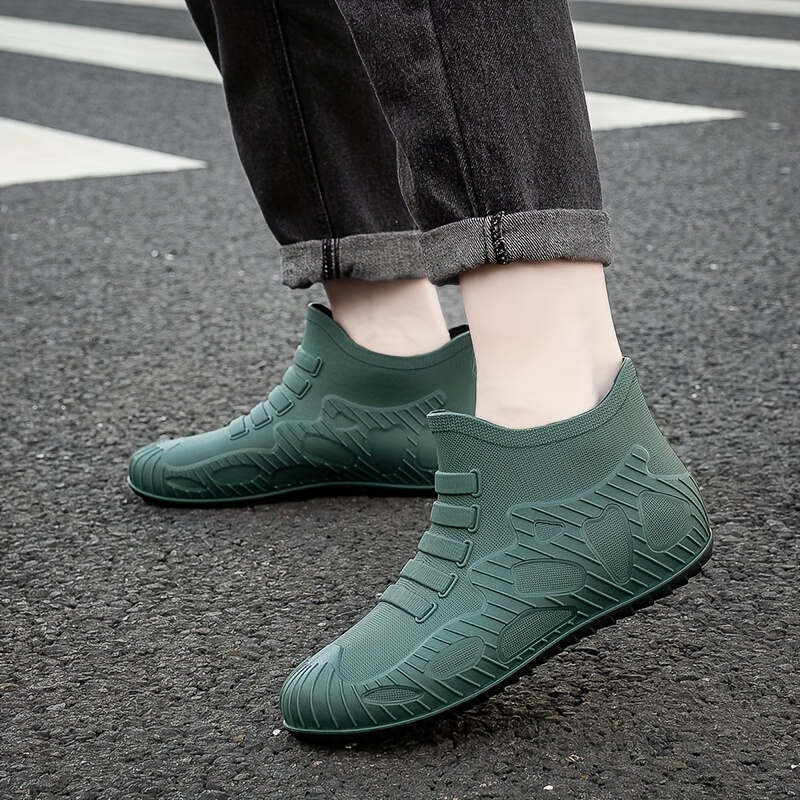 stylish rain boots men s non slip wear resistant pvc rain details 3